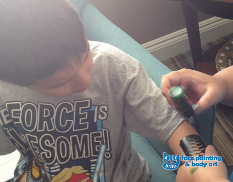 Big Grins Airbrush Temporary Tattooing for pool party