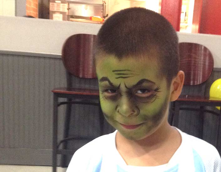 Big Grins Airbrush Face Painting Angry Super Hero