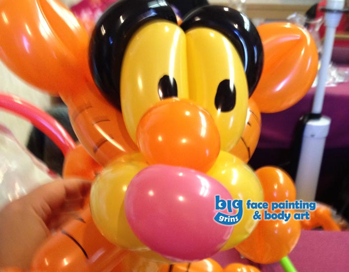 Big Grins Tiger Balloon Twisting